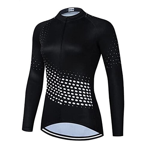 21Grams Women's Long Sleeve Cycling Jersey Bike Top with 3 Rear Pockets Mountain Bike MTB Road Bike Cycling Breathable Quick Dry Moisture Wicking Black Purple Polka Dot Spandex Polyester Sports
21Grams Women's Long Sleeve Cycling Jersey Bike Top with 3 Rear Pockets Mountain Bike MTB Road Bike Cycling Breathable Quick Dry Moisture Wicking Black Purple Polka Dot Spandex Polyester Sports