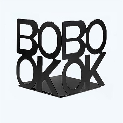 1 Pair Non-slip Book Shelf Heavy Metal Letter Bookshelf Simple Business Style Office Decoration
1 Pair Non-slip Book Shelf Heavy Metal Letter Bookshelf Simple Business Style Office Decoration