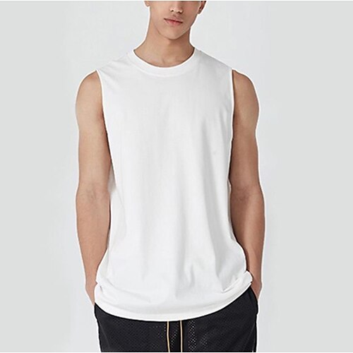 guangzhou d warehouse 180g solid color cotton sleeveless t-shirt sports leisure fitness men's basic casual vest
guangzhou d warehouse 180g solid color cotton sleeveless t-shirt sports leisure fitness men's basic casual vest