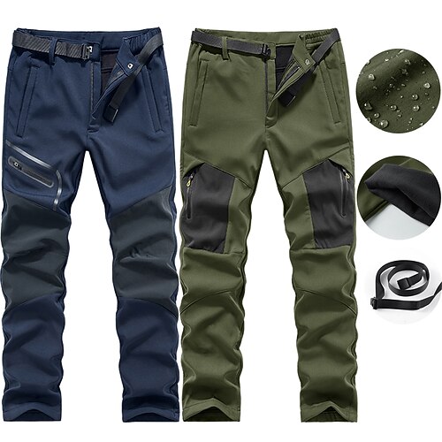 Men's Hiking Pants Trousers Fleece Lined Pants Softshell Pants Winter Outdoor Thermal Warm Windproof Breathable Thick Pants / Trousers Bottoms Dark Grey BlackGrey Camping / Hiking Hunting Running S
Men's Hiking Pants Trousers Fleece Lined Pants Softshell Pants Winter Outdoor Thermal Warm Windproof Breathable Thick Pants / Trousers Bottoms Dark Grey BlackGrey Camping / Hiking Hunting Running S