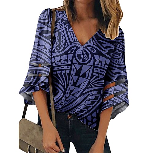 Chemise Chemisier Femme bleu marine Bleu Violet Floral Géométrique Imprimer Demi Manches Vacances Fin de semaine Vêtement de rue Décontractées Col V Normal Standard Fleur Géométrique S
Chemise Chemisier Femme bleu marine Bleu Violet Floral Géométrique Imprimer Demi Manches Vacances Fin de semaine Vêtement de rue Décontractées Col V Normal Standard Fleur Géométrique S