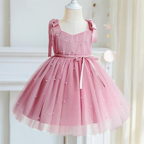 Toddler Girls' Dress Solid Colored Strap Dress Knee-length Dress Party Bow Sleeveless Cute Dress 2-6 Years Spring Black Pink Yellow
Toddler Girls' Dress Solid Colored Strap Dress Knee-length Dress Party Bow Sleeveless Cute Dress 2-6 Years Spring Black Pink Yellow