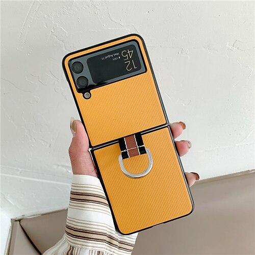 Phone Case For Samsung Galaxy Back Cover Z Flip Z Flip 3 Portable With Keychain Shockproof Solid Colored PC PU Leather
Phone Case For Samsung Galaxy Back Cover Z Flip Z Flip 3 Portable With Keychain Shockproof Solid Colored PC PU Leather