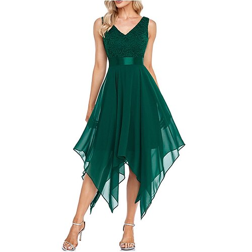 Robe semi-formelle pour femme robe de soirée robe d'invité de mariage robe en dentelle robe midi noir rose vert sans manches couleur pure dentelle printemps été col en v fête week-end de fête 2022 s
Robe semi-formelle pour femme robe de soirée robe d'invité de mariage robe en dentelle robe midi noir rose vert sans manches couleur pure dentelle printemps été col en v fête week-end de fête 2022 s