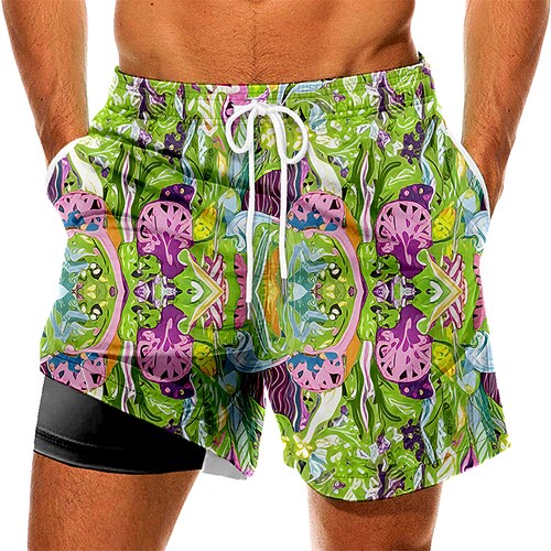 Men's Swim Trunks Swim Shorts Quick Dry Board Shorts Bathing Suit with Pockets Compression Liner Drawstring Swimming Surfing Beach Water Sports Printed Spring Summer
Men's Swim Trunks Swim Shorts Quick Dry Board Shorts Bathing Suit with Pockets Compression Liner Drawstring Swimming Surfing Beach Water Sports Printed Spring Summer
