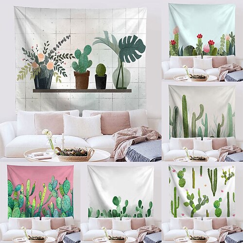 

Cactus Desert Wall Tapestry Art Decor Blanket Curtain Hanging Home Bedroom Living Room Decoration Polyester