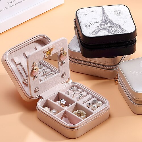 Jewelry Box Jewelry Carrying Case for Birthday Mother's Day or Wedding Travel Jewelry Holders Gift for Mothers Wifes Bridesmaids Brides and Flower Girls
Jewelry Box Jewelry Carrying Case for Birthday Mother's Day or Wedding Travel Jewelry Holders Gift for Mothers Wifes Bridesmaids Brides and Flower Girls
