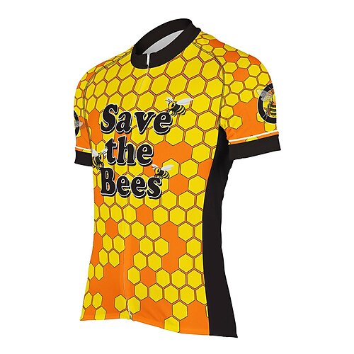 21Grams Men's Cycling Jersey Short Sleeve Bike Jersey Top with 3 Rear Pockets Mountain Bike MTB Road Bike Cycling Breathable Quick Dry Moisture Wicking Reflective Strips Yellow Polyester Spandex
21Grams Men's Cycling Jersey Short Sleeve Bike Jersey Top with 3 Rear Pockets Mountain Bike MTB Road Bike Cycling Breathable Quick Dry Moisture Wicking Reflective Strips Yellow Polyester Spandex