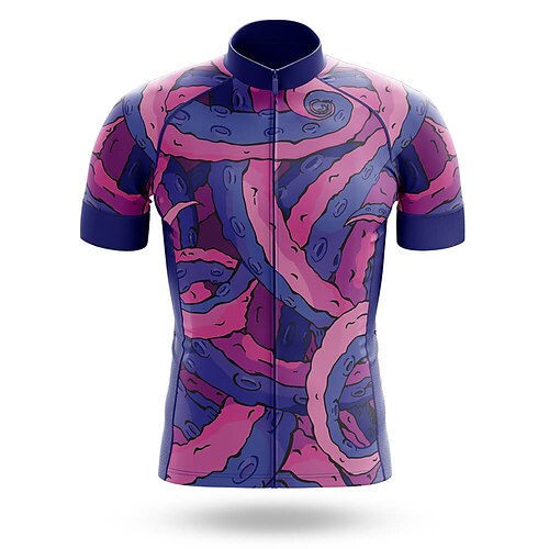21Grams Men's Cycling Jersey Short Sleeve Bike Jersey Top with 3 Rear Pockets Mountain Bike MTB Road Bike Cycling Breathable Quick Dry Moisture Wicking Reflective Strips Rose Red Graphic Polyester
21Grams Men's Cycling Jersey Short Sleeve Bike Jersey Top with 3 Rear Pockets Mountain Bike MTB Road Bike Cycling Breathable Quick Dry Moisture Wicking Reflective Strips Rose Red Graphic Polyester
