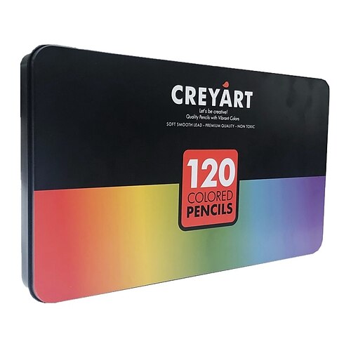 Colored Pencils Woodcase Lead Pencils Drawing Pencils HB 0.3mm Tin Box Soft Core Oil Colors 72 Colors Set Plastic Wood Metal Pencils 120 for Adult Artists
Colored Pencils Woodcase Lead Pencils Drawing Pencils HB 0.3mm Tin Box Soft Core Oil Colors 72 Colors Set Plastic Wood Metal Pencils 120 for Adult Artists