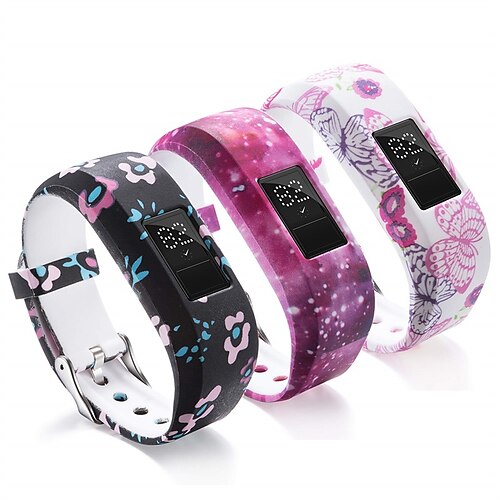 

3PCS Compatible with Garmin Vivofit JR Children's Wristband Color Adjustable Silicone Replacement Wristband Bracelet for Vivofit JR/Vivofit Jr 2/Vivofit3