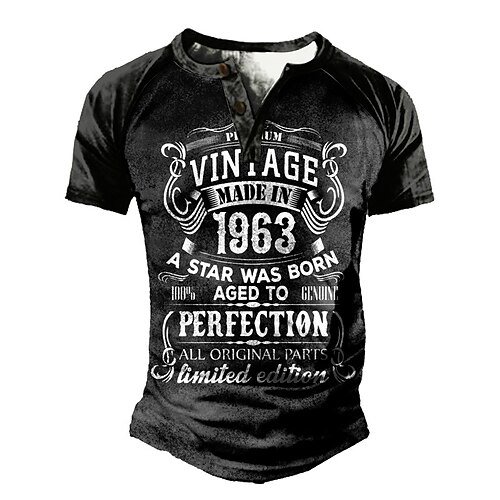 Men's T shirt Tee Henley Shirt Tee Graphic Letter Henley Black 3D Print Plus Size Outdoor Daily Short Sleeve Patchwork Button-Down Clothing Apparel Basic Designer Casual Classic / Summer / Summer
Men's T shirt Tee Henley Shirt Tee Graphic Letter Henley Black 3D Print Plus Size Outdoor Daily Short Sleeve Patchwork Button-Down Clothing Apparel Basic Designer Casual Classic / Summer / Summer