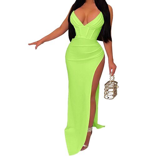Women's Party Dress Corset Dress Sheath Dress Green Black Red Sleeveless Pure Color Backless Spring Summer V Neck Weekend 2022 S M L XL 2XL
Women's Party Dress Corset Dress Sheath Dress Green Black Red Sleeveless Pure Color Backless Spring Summer V Neck Weekend 2022 S M L XL 2XL