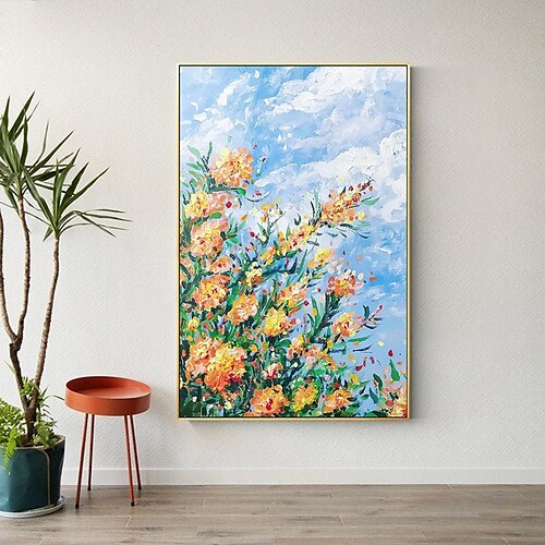 Handmade Hand Painted Oil Painting Wall Art Summer Yellow Flowers Decoration Home Decoration Decor Canvas Painting for Living Room
Handmade Hand Painted Oil Painting Wall Art Summer Yellow Flowers Decoration Home Decoration Decor Canvas Painting for Living Room