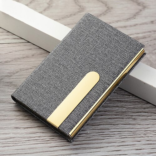 Business Card Holder Case Metal PU Leather Name Card Holder Waterproof Luxury Pocket for Women Men
Business Card Holder Case Metal PU Leather Name Card Holder Waterproof Luxury Pocket for Women Men