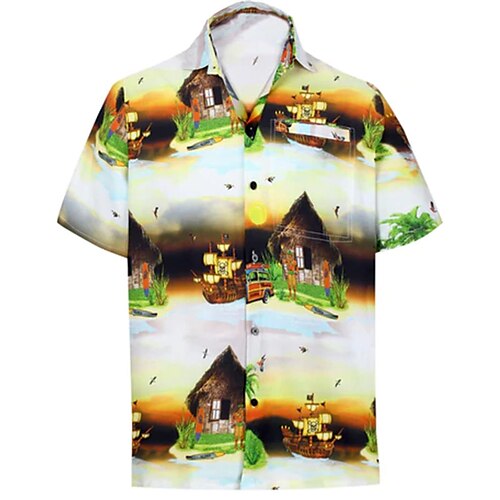 Men's Shirt Cartoon Turndown Street Casual 3D Button-Down Short Sleeve Tops Casual Fashion Comfortable Beach Black / White
Men's Shirt Cartoon Turndown Street Casual 3D Button-Down Short Sleeve Tops Casual Fashion Comfortable Beach Black / White