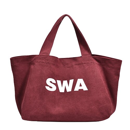 Women's Unisex Sling Bags Tote Canvas Tote Bag Shoulder Bag Canvas Zipper Solid Color Daily Outdoor Black Red Beige
Women's Unisex Sling Bags Tote Canvas Tote Bag Shoulder Bag Canvas Zipper Solid Color Daily Outdoor Black Red Beige