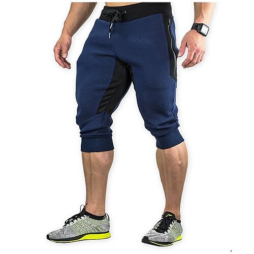 Men's Active Crop Elastic Drawstring Design Patchwork Comfort Breathable Knee Length Sports Outdoor Casual Daily Fashion Streetwear Deep Blue Micro-elastic
Men's Active Crop Elastic Drawstring Design Patchwork Comfort Breathable Knee Length Sports Outdoor Casual Daily Fashion Streetwear Deep Blue Micro-elastic