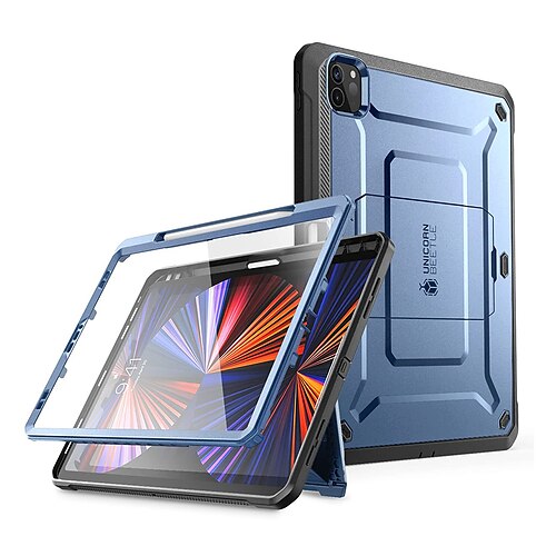 Pro Series Case for iPad Pro 12.9 Inch (2021 / 2020) Support Apple Pencil Charging with Built-in Screen Protector Full-Body Rugged Kickstand Protective Case
Pro Series Case for iPad Pro 12.9 Inch (2021 / 2020) Support Apple Pencil Charging with Built-in Screen Protector Full-Body Rugged Kickstand Protective Case