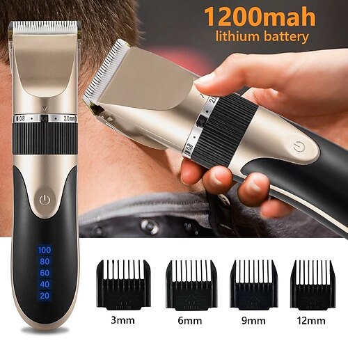 Professional Hair Clipper Men's Barber Beard Trimmer Rechargeable Hair Cutting Machine Ceramic Blade Low Noise Adult Kid
Professional Hair Clipper Men's Barber Beard Trimmer Rechargeable Hair Cutting Machine Ceramic Blade Low Noise Adult Kid