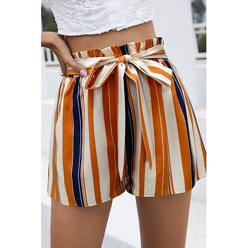 Women's Shorts Orange Navy Blue Mid Waist Fashion Casual Weekend Micro-elastic Short Comfort Stripe S M L XL
Women's Shorts Orange Navy Blue Mid Waist Fashion Casual Weekend Micro-elastic Short Comfort Stripe S M L XL