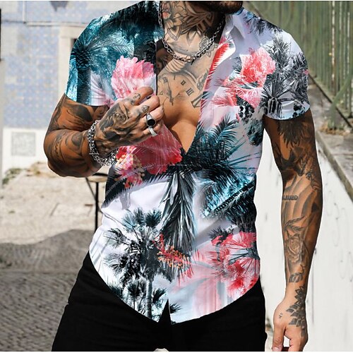 Men's Shirt Floral Graphic Patterned Turndown Street Casual Tops Fashion Cool Pink
Men's Shirt Floral Graphic Patterned Turndown Street Casual Tops Fashion Cool Pink