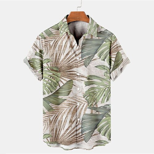 Men's Shirt Palm Leaf Turndown Street Casual Button-Down Short Sleeve Tops Casual Fashion Comfortable Beach Green Purple Pink
Men's Shirt Palm Leaf Turndown Street Casual Button-Down Short Sleeve Tops Casual Fashion Comfortable Beach Green Purple Pink