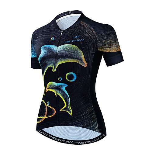 Women's Short Sleeve Cycling Jersey Bike Top with 3 Rear Pockets Mountain Bike MTB Road Bike Cycling Breathable Quick Dry Reflective Strips Black Graphic Patterned Animal Spandex Polyester Sports
Women's Short Sleeve Cycling Jersey Bike Top with 3 Rear Pockets Mountain Bike MTB Road Bike Cycling Breathable Quick Dry Reflective Strips Black Graphic Patterned Animal Spandex Polyester Sports
