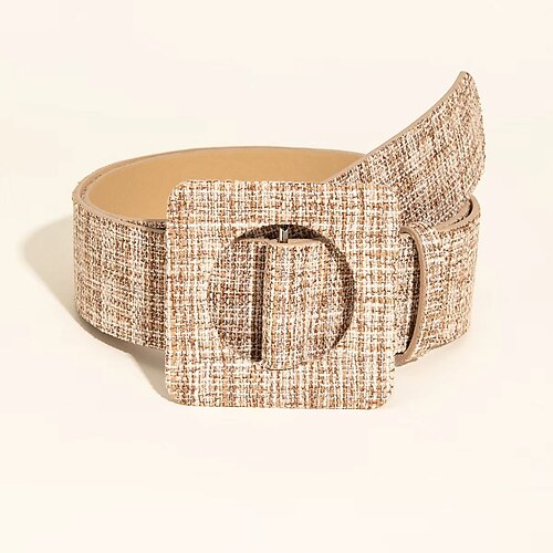 Women's Belt PU Khaki Wide Belt Office Weekend Pure Color / Spring / Summer / Fall / Winter
Women's Belt PU Khaki Wide Belt Office Weekend Pure Color / Spring / Summer / Fall / Winter