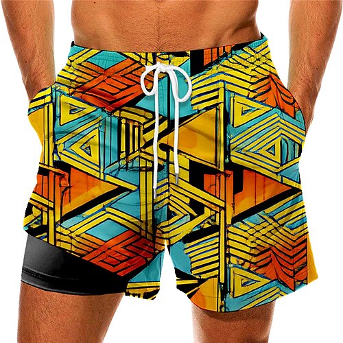 Men's Swim Trunks Swim Shorts Quick Dry Board Shorts Bathing Suit Compression Liner with Pockets Drawstring Swimming Surfing Beach Water Sports Printed Spring Summer
Men's Swim Trunks Swim Shorts Quick Dry Board Shorts Bathing Suit Compression Liner with Pockets Drawstring Swimming Surfing Beach Water Sports Printed Spring Summer