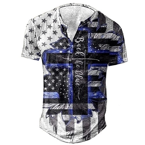 Men's Henley Shirt Tee T shirt Tee 3D Print Graphic Patterned Cross National Flag Plus Size Henley Daily Sports Button-Down Print Short Sleeve Tops Designer Basic Casual Big and Tall Gray / Summer
Men's Henley Shirt Tee T shirt Tee 3D Print Graphic Patterned Cross National Flag Plus Size Henley Daily Sports Button-Down Print Short Sleeve Tops Designer Basic Casual Big and Tall Gray / Summer