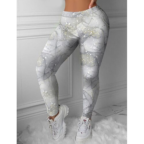 Women's Tights Leggings Grey Mid Waist Designer Hip-Hop Athleisure Leisure Sports Yoga Print Stretchy Ankle-Length Tummy Control Graphic S M L XL XXL / Skinny
Women's Tights Leggings Grey Mid Waist Designer Hip-Hop Athleisure Leisure Sports Yoga Print Stretchy Ankle-Length Tummy Control Graphic S M L XL XXL / Skinny