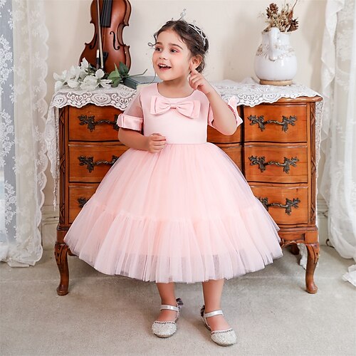 Kids Little Girls' Dress Solid Colored A Line Dress Party Special Occasion Bow White Pink Dusty Rose Midi 3/4 Length Sleeve Princess Cute Dresses Spring Summer Slim 1-5 Years
Kids Little Girls' Dress Solid Colored A Line Dress Party Special Occasion Bow White Pink Dusty Rose Midi 3/4 Length Sleeve Princess Cute Dresses Spring Summer Slim 1-5 Years