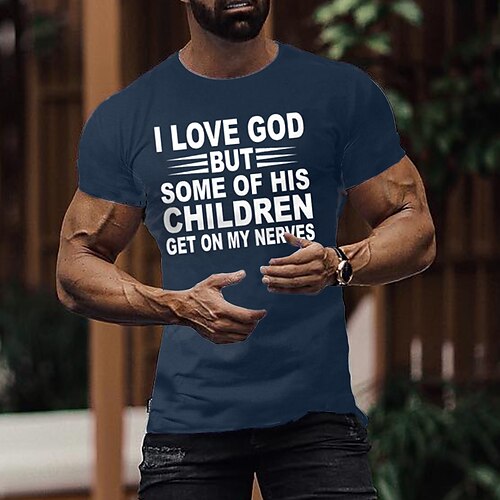 Men's T shirt Tee Hot Stamping Graphic Patterned Letter Round Neck Street Daily Print Short Sleeve Tops Casual Fashion Comfortable Black Gray Army Green / Summer
Men's T shirt Tee Hot Stamping Graphic Patterned Letter Round Neck Street Daily Print Short Sleeve Tops Casual Fashion Comfortable Black Gray Army Green / Summer