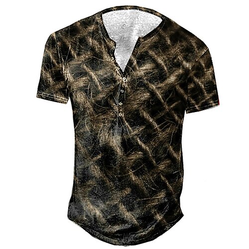 Men's Henley Shirt Tee T shirt Tee 3D Print Graphic Patterned Argyle Plus Size Henley Daily Sports Button-Down Print Short Sleeve Tops Designer Basic Casual Big and Tall Brown / Summer
Men's Henley Shirt Tee T shirt Tee 3D Print Graphic Patterned Argyle Plus Size Henley Daily Sports Button-Down Print Short Sleeve Tops Designer Basic Casual Big and Tall Brown / Summer