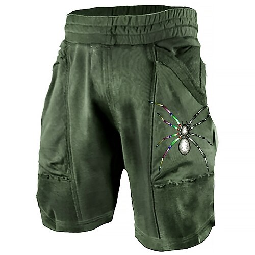 Men's Designer Classic Style Active Shorts 3D Print Pocket Elastic Waist Short Pants Sports Outdoor Casual Micro-elastic Graphic Prints Spider Comfort Breathable Mid Waist Army Green S M L XL XXL
Men's Designer Classic Style Active Shorts 3D Print Pocket Elastic Waist Short Pants Sports Outdoor Casual Micro-elastic Graphic Prints Spider Comfort Breathable Mid Waist Army Green S M L XL XXL