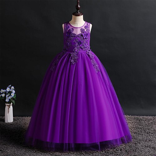 Kids Girls' Dress Solid Colored A Line Dress Maxi Dress Party Embroidered Sleeveless Cute Dress 4-13 Years Spring Green Blue Purple
Kids Girls' Dress Solid Colored A Line Dress Maxi Dress Party Embroidered Sleeveless Cute Dress 4-13 Years Spring Green Blue Purple