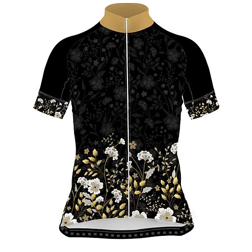 21Grams Women's Cycling Jersey Short Sleeve Bike Jersey Top with 3 Rear Pockets Mountain Bike MTB Road Bike Cycling Breathable Quick Dry Moisture Wicking Reflective Strips Black Floral Botanical
21Grams Women's Cycling Jersey Short Sleeve Bike Jersey Top with 3 Rear Pockets Mountain Bike MTB Road Bike Cycling Breathable Quick Dry Moisture Wicking Reflective Strips Black Floral Botanical