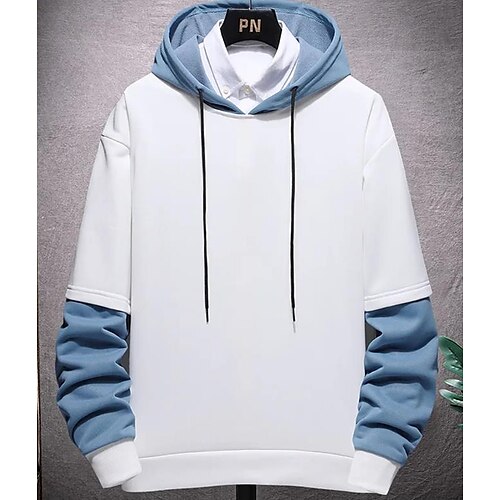 Men's Hoodie Blue Gray White Black Hooded Text Patchwork Sports & Outdoor Casual Going out Streetwear Cool Casual Winter Fall Clothing Apparel Hoodies Sweatshirts Long Sleeve Loose Fit / Spring
Men's Hoodie Blue Gray White Black Hooded Text Patchwork Sports & Outdoor Casual Going out Streetwear Cool Casual Winter Fall Clothing Apparel Hoodies Sweatshirts Long Sleeve Loose Fit / Spring