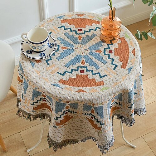 Round Home Cotton Linen boho Tablecloth Square Table Cloth for Bedside Tabletop Decoration with Tassle
Round Home Cotton Linen boho Tablecloth Square Table Cloth for Bedside Tabletop Decoration with Tassle