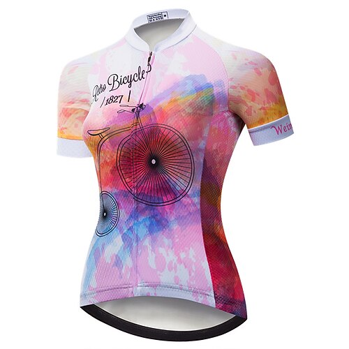21Grams Women's Short Sleeve Cycling Jersey Bike Top with 3 Rear Pockets Mountain Bike MTB Road Bike Cycling Breathable Quick Dry Moisture Wicking Red Graphic Patterned Spandex Polyester Sports
21Grams Women's Short Sleeve Cycling Jersey Bike Top with 3 Rear Pockets Mountain Bike MTB Road Bike Cycling Breathable Quick Dry Moisture Wicking Red Graphic Patterned Spandex Polyester Sports