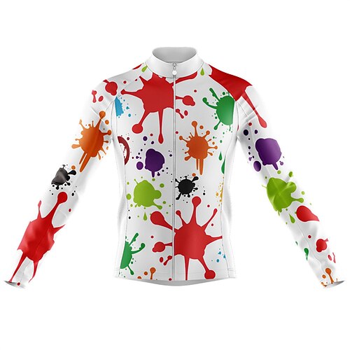 21Grams Men's Cycling Jersey Long Sleeve Bike Top with 3 Rear Pockets Mountain Bike MTB Road Bike Cycling Breathable Quick Dry Moisture Wicking Reflective Strips White Graffiti Polyester Spandex
21Grams Men's Cycling Jersey Long Sleeve Bike Top with 3 Rear Pockets Mountain Bike MTB Road Bike Cycling Breathable Quick Dry Moisture Wicking Reflective Strips White Graffiti Polyester Spandex