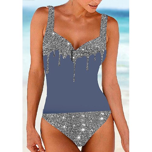 Women's Swimwear One Piece Monokini Bathing Suits Normal Swimsuit High Waisted Solid Color Gray Padded V Wire Bathing Suits Sports Vacation Sexy / Strap / New / Strap
Women's Swimwear One Piece Monokini Bathing Suits Normal Swimsuit High Waisted Solid Color Gray Padded V Wire Bathing Suits Sports Vacation Sexy / Strap / New / Strap