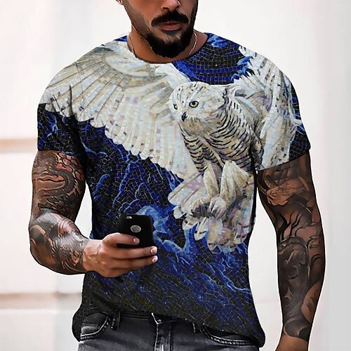 Men's Tee T shirt Tee 3D Print Graphic Round Neck Casual Daily 3D Print Short Sleeve Tops Designer Fashion Cool Comfortable Green Blue Purple / Summer
Men's Tee T shirt Tee 3D Print Graphic Round Neck Casual Daily 3D Print Short Sleeve Tops Designer Fashion Cool Comfortable Green Blue Purple / Summer