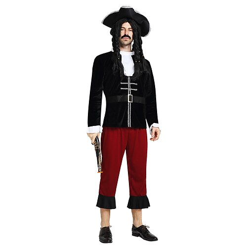 Pirate Adults' Men's Cosplay Costume Outfits For Polyester Masquerade Top Pants Hat
Pirate Adults' Men's Cosplay Costume Outfits For Polyester Masquerade Top Pants Hat