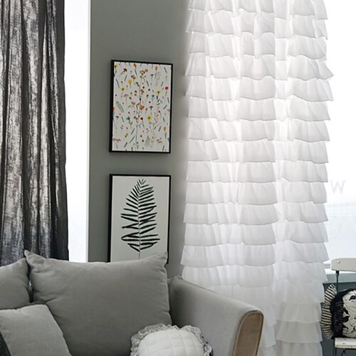 Rod Pocket Ruffles Sheer Voile Window Curtain Panels Beige 1 Panel for Kitchen Bedroom Children Living Room Yard
Rod Pocket Ruffles Sheer Voile Window Curtain Panels Beige 1 Panel for Kitchen Bedroom Children Living Room Yard