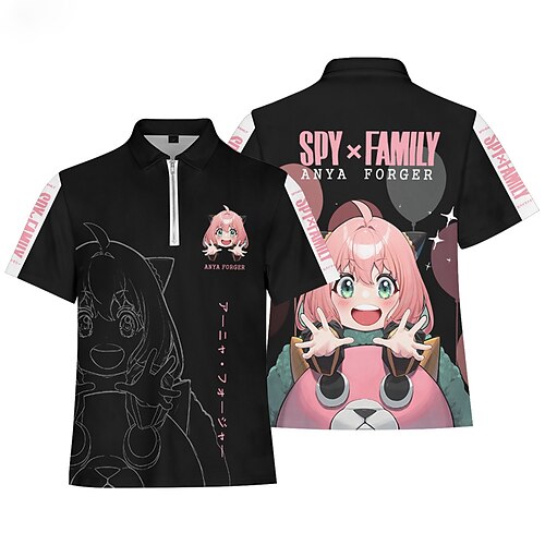 Inspired by SPY×FAMILY Loid Forger Yor Forger Anya Forger T-shirt Cartoon 100% Polyester Anime Harajuku Graphic Kawaii T-shirt For Men's / Women's / Couple's
Inspired by SPY×FAMILY Loid Forger Yor Forger Anya Forger T-shirt Cartoon 100% Polyester Anime Harajuku Graphic Kawaii T-shirt For Men's / Women's / Couple's