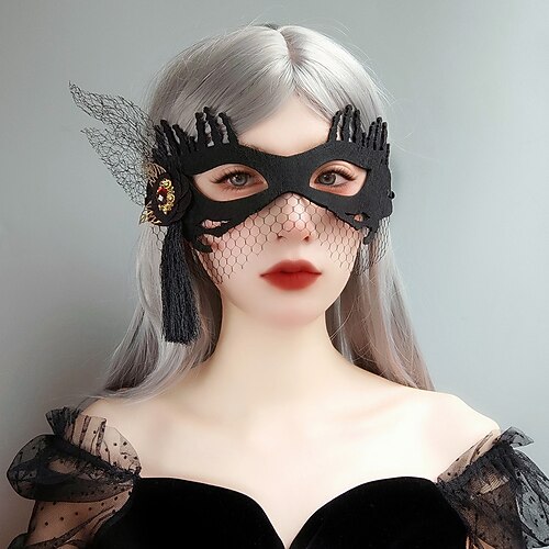 Half Face Princess Mask Halloween Performance Adult Masquerade Dj Bar Performance Festival Props Female
Half Face Princess Mask Halloween Performance Adult Masquerade Dj Bar Performance Festival Props Female