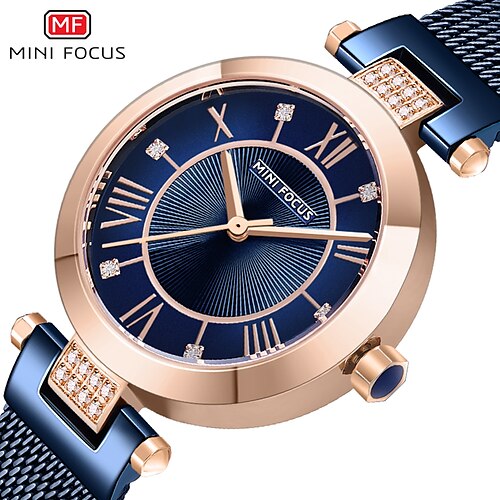 MINI FOCUS Quartz Watch for Women Analog Quartz Stylish Fashion Waterproof Stainless Steel Alloy Fashion
MINI FOCUS Quartz Watch for Women Analog Quartz Stylish Fashion Waterproof Stainless Steel Alloy Fashion