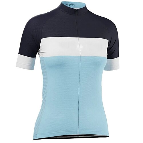 21Grams Women's Cycling Jersey Short Sleeve Bike Top with 3 Rear Pockets Mountain Bike MTB Road Bike Cycling Breathable Quick Dry Moisture Wicking Reflective Strips Yellow Blue Color Block Polyester
21Grams Women's Cycling Jersey Short Sleeve Bike Top with 3 Rear Pockets Mountain Bike MTB Road Bike Cycling Breathable Quick Dry Moisture Wicking Reflective Strips Yellow Blue Color Block Polyester